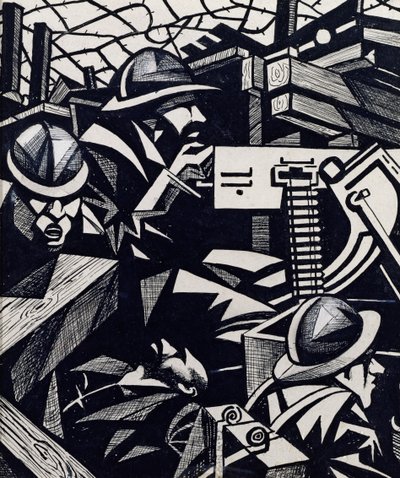 The Machine Gun by Christopher Richard Wynne Nevinson